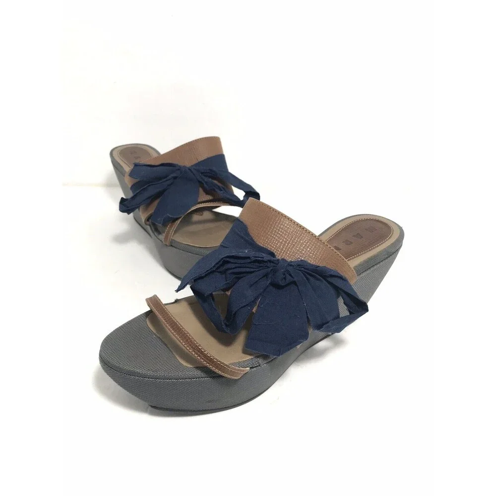 Marni Womens Wedges Heeled Size 37 Made In Italy